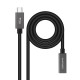 Nanocable Cable Prolongador USB-C 3.2 Gen2x2 20Gbps 3A, 4K/60Hz, USB-C/M-USB-C/H, Negro, 1 m