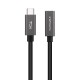 Nanocable Cable Prolongador USB-C 3.2 Gen2x2 20Gbps 3A, 4K/60Hz, USB-C/M-USB-C/H, Negro, 1 m