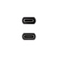 Nanocable Cable Prolongador USB-C 3.2 Gen2x2 20Gbps 3A, 4K/60Hz, USB-C/M-USB-C/H, Negro, 1 m