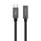 Nanocable Cable Prolongador USB-C 3.2 Gen2x2 20Gbps 3A, 4K/60Hz, USB-C/M-USB-C/H, Negro, 0.5 m