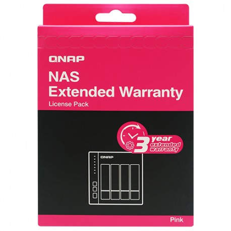 QNAP LIC-NAS-EXTW-PINK-3Y extensión de la garantía