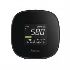 Hama | Detector de la calidad del aire (Medición de CO2, de la humedad y de la temperatura