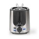 Nedis KABT300EAL tostadora 7 2 rebanada(s) 1000 W Aluminio, Negro