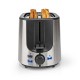 Nedis KABT300EAL tostadora 7 2 rebanada(s) 1000 W Aluminio, Negro