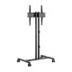 AISENS Soporte de Suelo ECO con Rueda para Monitor/Tv 35Kg de 32-55, Negro