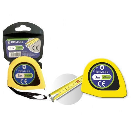 Bismark 312207 cinta métrica 3 m Amarillo
