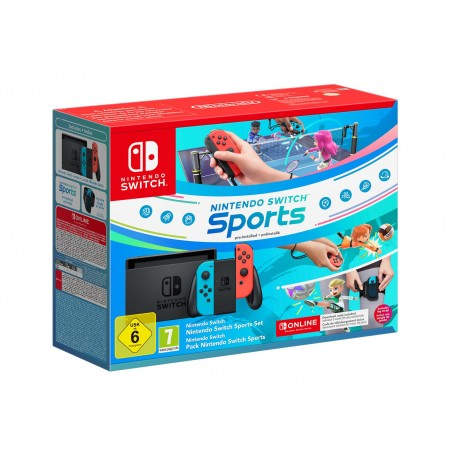 Nintendo Switch Sports Set videoconsola portátil 15,8 cm (6.2'') 32 GB Pantalla táctil Wifi Azul, Gris, Rojo