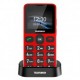 Telefono movil telefunken s415 senior phone - 2.2pulgadas - rojo