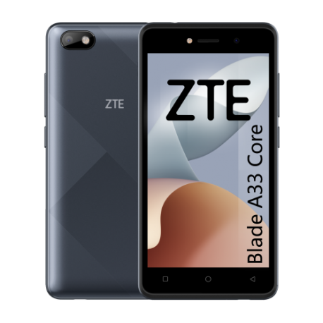ZTE A33 CORE BLACK 5 FW+ / QUADCORE/ 32GB ROM / 1GB RAM / 2MP + 0,3MP  / 2000MAH / 5W