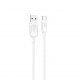 Cable qcharx athens usb a tipo c 3a - 1 m - pvc blanco