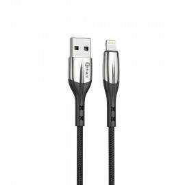 Cable qcharx toronto usb a lightning 3a - 1 m - zinc negro cordon suave