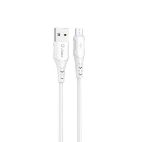 Cable qcharx lisbon usb a lightning 3a - 1 m - pvc blanco