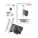 Axagon PCEU-43RS. Tarjeta PCIe x1 a 4 USB 3.0