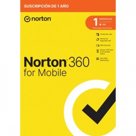 Antivirus norton 360 mobile español 1 usuario 1 dispositivo 1 año esd electronica rsp drmkey gum ftp