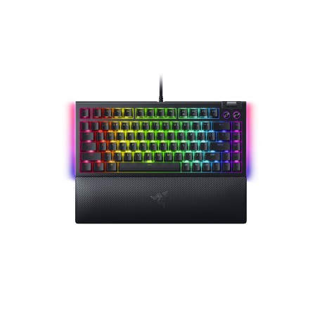 Razer BlackWidow V4 75% teclado USB QWERTY Inglés de EE. UU. Negro