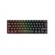 Teclado mecanico gaming phoenix mirage tkl 60% ultra compacto iluminacion full rgb brown swithces software de configuracion