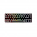 Teclado mecanico gaming phoenix mirage tkl 60% ultra compacto iluminacion full rgb brown swithces software de configuracion