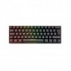 Teclado mecanico gaming phoenix mirage tkl 60% ultra compacto iluminacion full rgb brown swithces software de configuracion