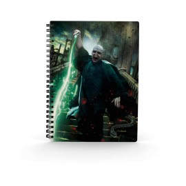 Libreta efecto 3d sd toys harry potter poster voldemort