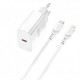 Kit cargador qcharx chronos 3a 20w + cable tipo c a lighting blanco