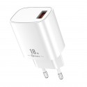 Cargador qcharx artemisia 3a 18w puerto usb blanco
