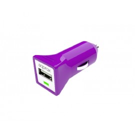 Cargador mechero 1 toma USB para Coche (Purpura)