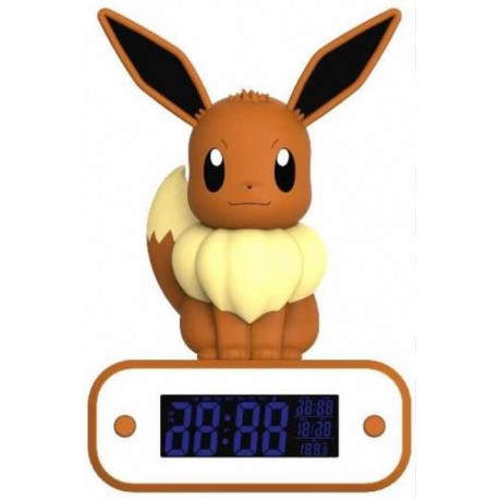 Lampara led reloj despertador teknofun madcow entertainment pokemon eevee 20 cm
