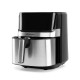 Orbegozo FDR 67 freidora Sencillo 5,5 L Independiente 1700 W Freidora de aire caliente Negro, Acero inoxidable