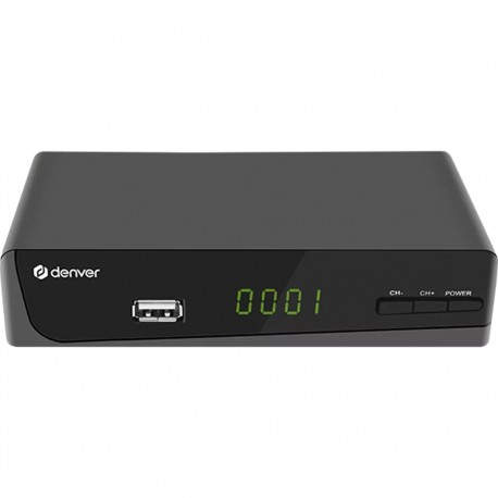 DENVER - Receptor tdt de sobremesa denver dtb - 139 dvb - t2 -  hdmi -  usb - DTB-139