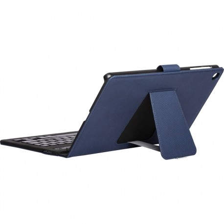 Funda silver ht para tablet samsung tab a8 10.4pulgadas 2022 con teclado bluetooth azul