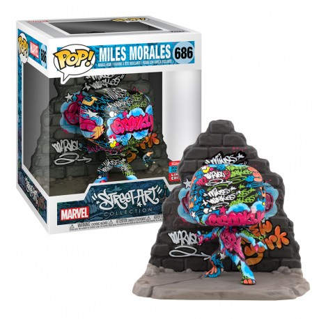 Funko pop deluxe marvel miles morales efecto graffiti deco exclusivo 49543
