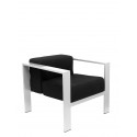 Sillón de espera Lázaro bali negro