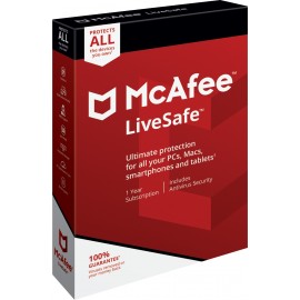 MCAFEE - LiveSafe Seguridad de antivirus 1 año(s) - MLS00UAOURDD