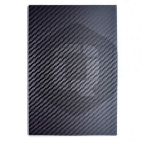 QCHARX INTERNATIONAL - Lamina trasera de personalizacion qcharx fibra de carbono 3 - QCHATRACARB3