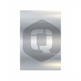 QCHARX INTERNATIONAL - Lamina trasera de personalizacion qcharx metal - QCHATRAMETAL1