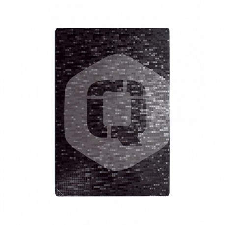 QCHARX INTERNATIONAL - Lamina trasera de personalizacion qcharx fibra de carbono 13 - QCHATRACARB13