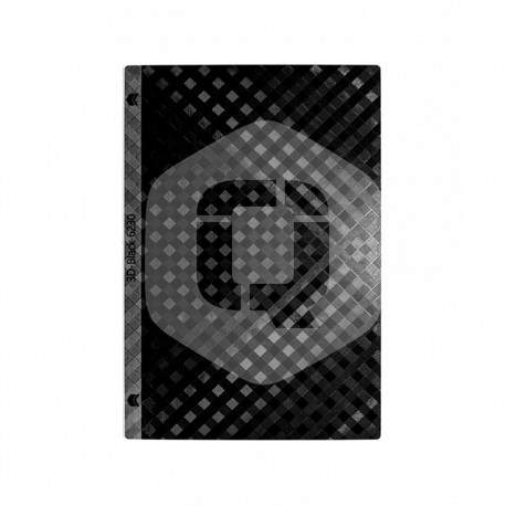 QCHARX INTERNATIONAL - Lamina trasera de personalizacion qcharx fibra de carbono 10 - QCHATRACARB10