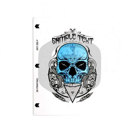 QCHARX INTERNATIONAL - Lamina trasera de personalizacion qcharx calaveras 3 - QCHATRACALV3