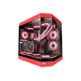 MARS GAMING - CAJA SEMITORRE ATX MC3T MARS GAMING ROJO  - MC3TR