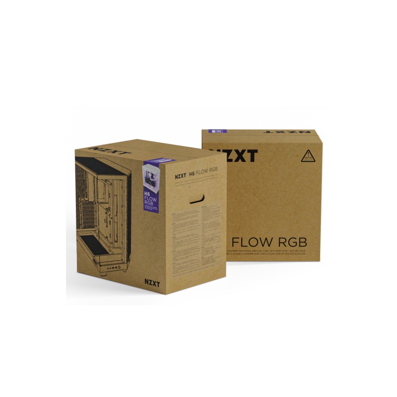 NZXT H6 Flow RGB Blanca - Caja ATX