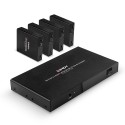 LINDY - Lindy 38262 extensor audio/video Transmisor y receptor de señales AV Negro - 38262