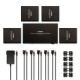 LINDY - Lindy 38262 extensor audio/video Transmisor y receptor de señales AV Negro - 38262