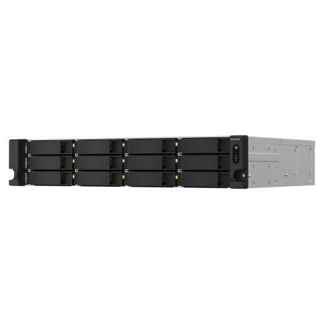QNAP - QNAP TS-1264U-RP NAS Bastidor (2U) Ethernet Aluminio, Negro - TS-1264U-RP-8G