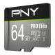 PNY - PNY PRO Elite memoria flash 64 GB MicroSDXC Clase 10 UHS-I - p-sdu64gv31100pro-ge