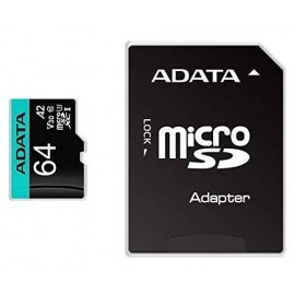 ADATA - ADATA Premier Pro 64 GB MicroSDXC UHS-I Clase 10 - AUSDX64GUI3V30SA2RA1