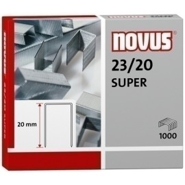 NOVUS - GRAPAS NOVUS GRUESOS 23/20 GALV.cj.1000 - 042-0240