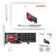AXAGON - Axagon PCEM2-ND. Adaptador PCIe x8 a 2x M.2 - PCEM2-ND