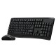 RAPOO - Rapoo X1800Pro teclado Ratón incluido RF inalámbrico QWERTY Negro - 00215928