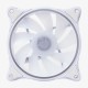 Hiditec N18 ARGB Carcasa del ordenador Ventilador 12 cm Blanco