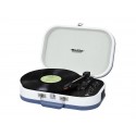 TREVI - Trevi TT 1020 BT Tocadiscos de tracción directa Azul, Blanco Semiautomático - TT 1020 BT TURCHESE